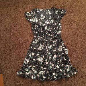 Black flowery dress